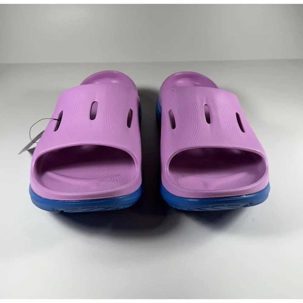 HOKA Ora Recovery Slide 3 Sandals Cyclamen Blue Pink Men's‎ Sz 12 *NEW* 1135061